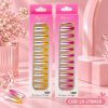 PROMO 2×1 | UÑAS POSTIZAS DECORADAS CROMOS COFFIN MELY