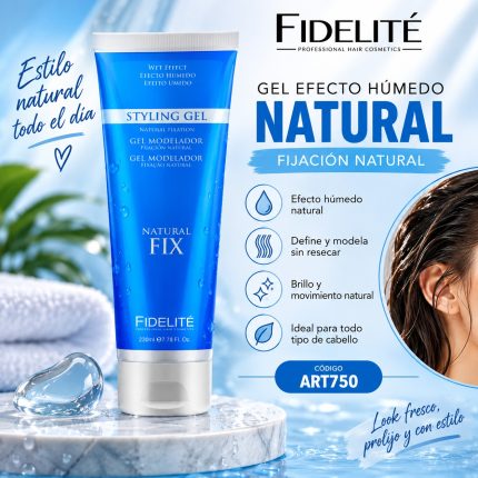 GEL FIJACIÓN NATURAL 230ML FIDELITÉ