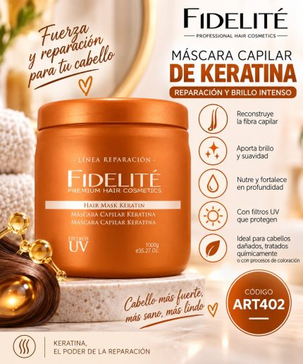 MÁSCARA HIDRATANTE KERATINA 1000G FIDELITÉ