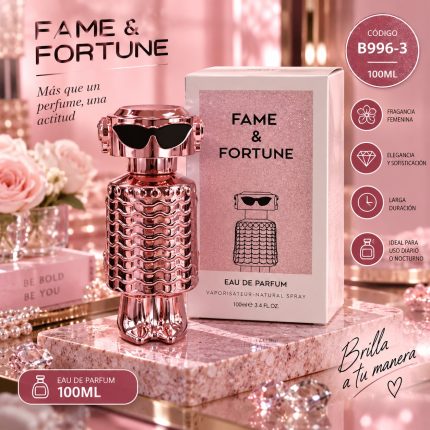 PERFUME FAME Y FORTUNE ROSA