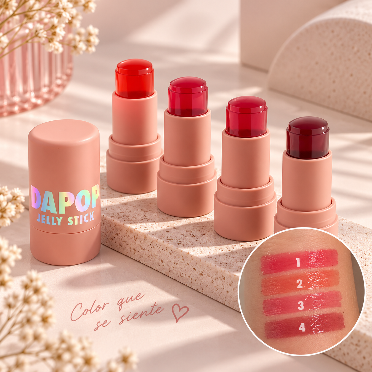 ChatGPT Image 7 sept 2026, 05_54_41 p.m. TINTA JELLY STICK RUBOR Y LABIOS DAPOP - Image 1