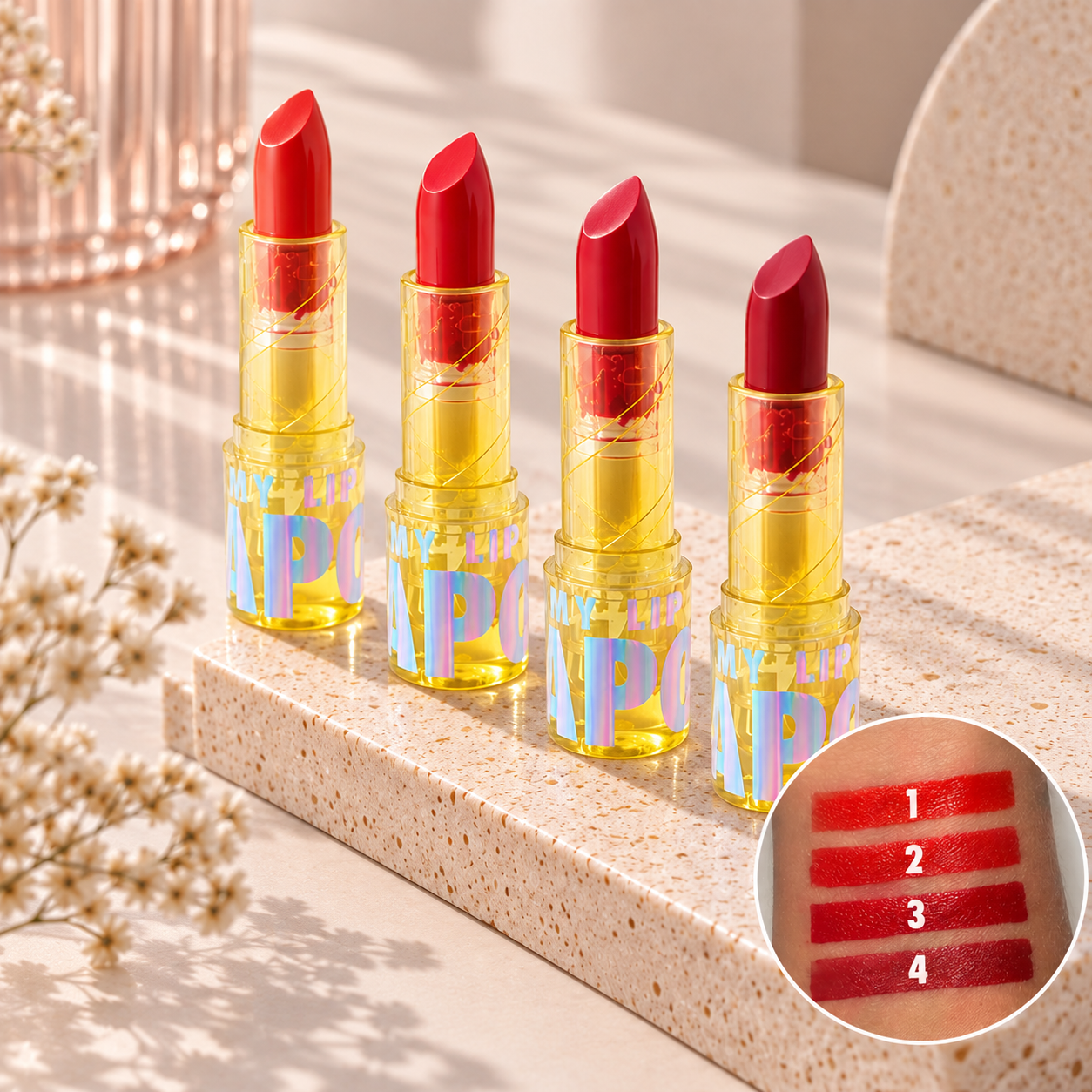 ChatGPT Image 7 sept 2026, 06_00_04 p.m. LABIAL EN BARRA CREAMY ROJOS DAPOP - Image 1