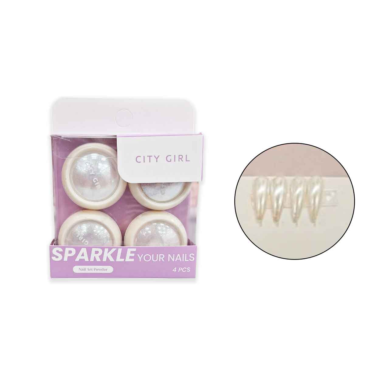 GO-24013 POLVO PARA UÑAS BLANCO CITY GIRL - Image 1