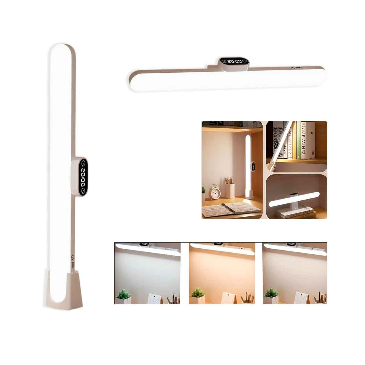 UT510010 LAMPARA LED PORTATIL MULTIUSO CON RELOJ 40x3.5CM - Image 1