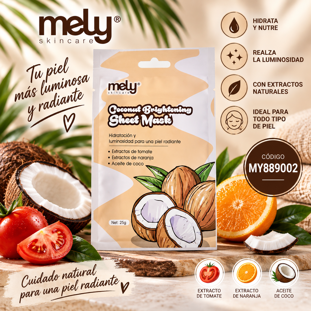 ChatGPT Image 18 sept 2026, 01_36_12 p.m. MASCARILLA FACIAL COCONUT BRIGHTENING MELY - Image 1