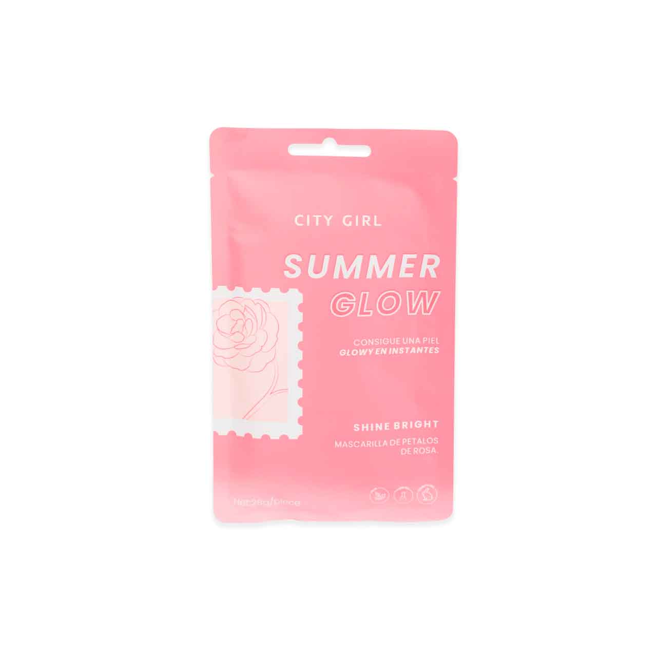 MSK-502089-1 MASCARILLA FACIAL PÉTALOS DE ROSA CITY GIRL - Image 1