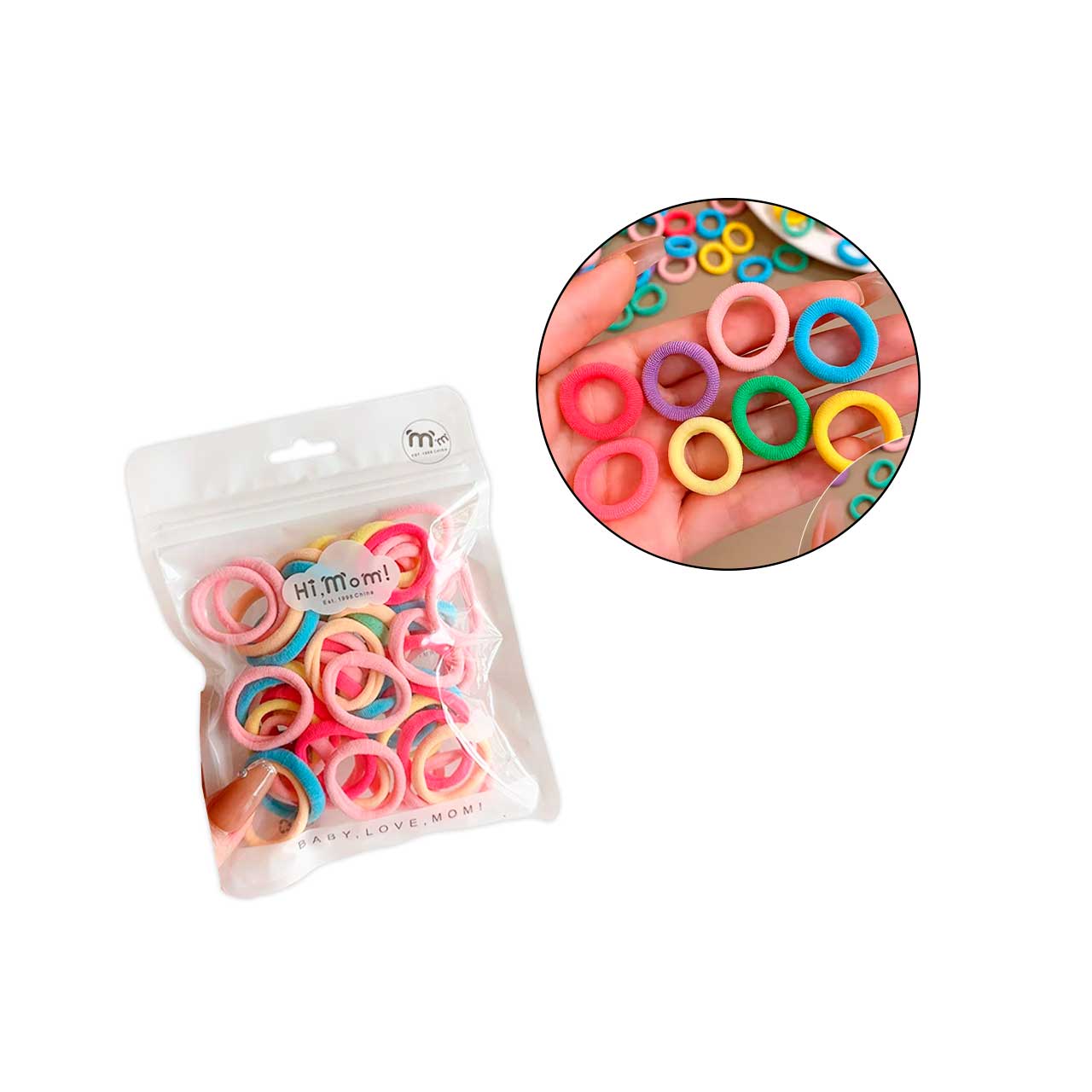 HN401069 PAQUETE X50 MINI COLITAS COLORES FLUO - Image 1
