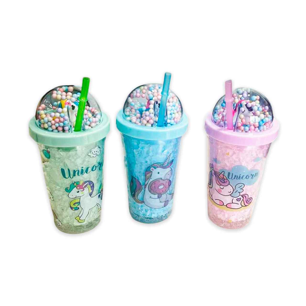 4950434 VASO CON GEL REFRIGERANTE Y PELOTITAS 450ML - Image 1