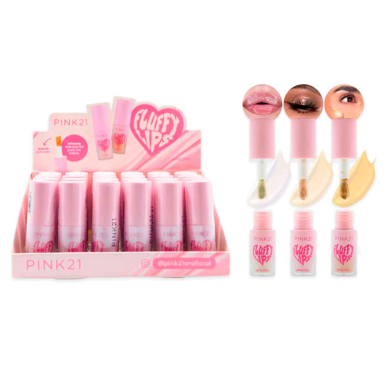 CS4477 GLOSS MULTIUSO FLUFFY LIPS PINK 21 - Image 1