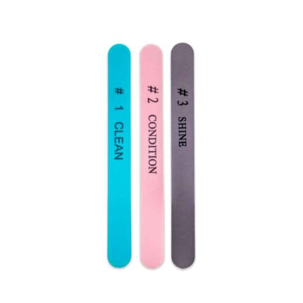 SET X3 LIMAS PARA UÑAS 3 PASOS MELY