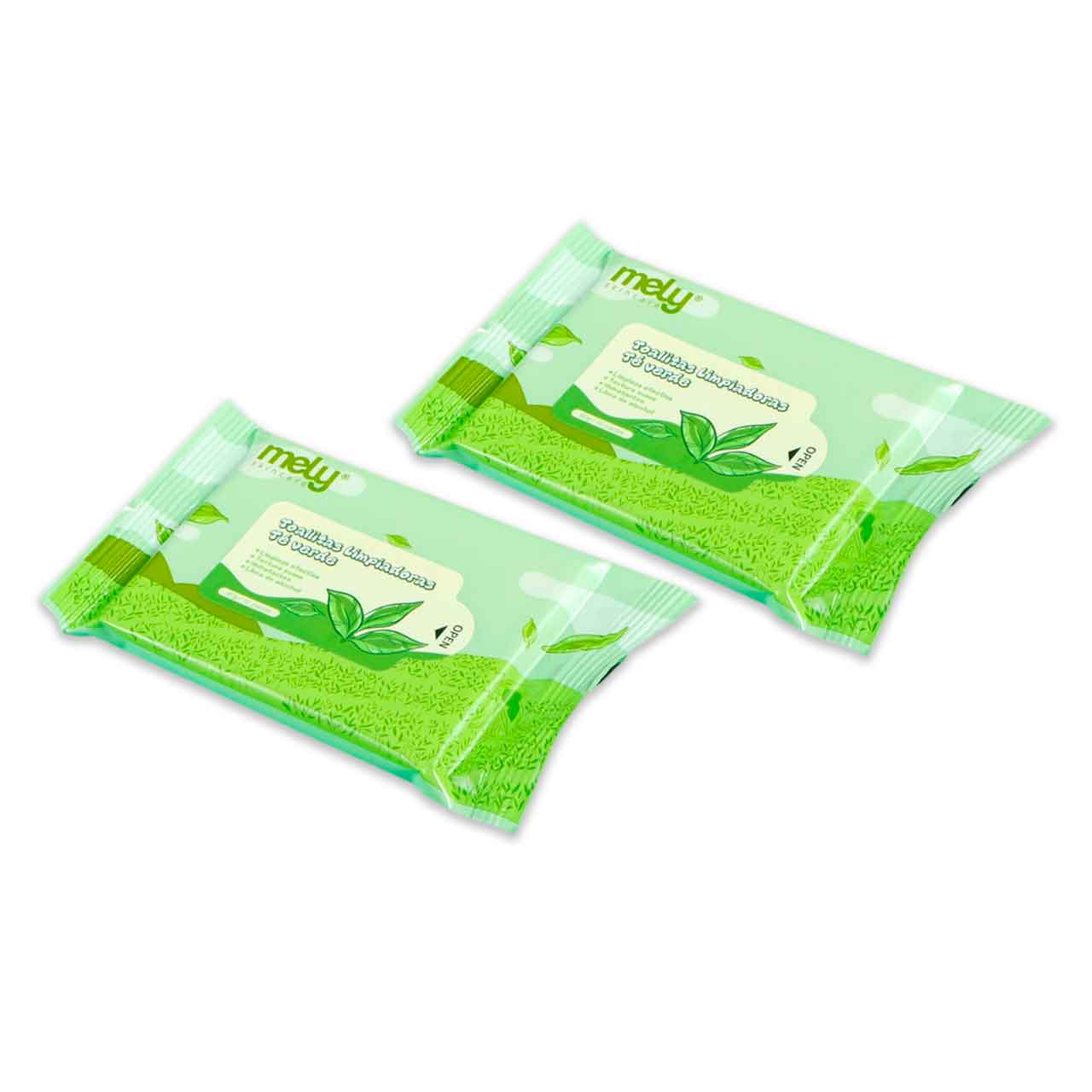 MY891017-0 TOALLAS DESMAQUILLANTES X10 TE VERDE MELY - Image 1