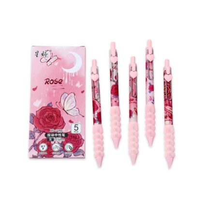 SET X5 LAPICERAS ROSE TINTA NEGRA