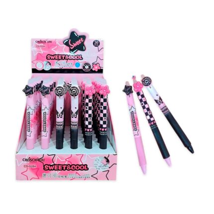 LAPICERA BORRABLE SWEET&COOL FUCSIA Y NEGRO
