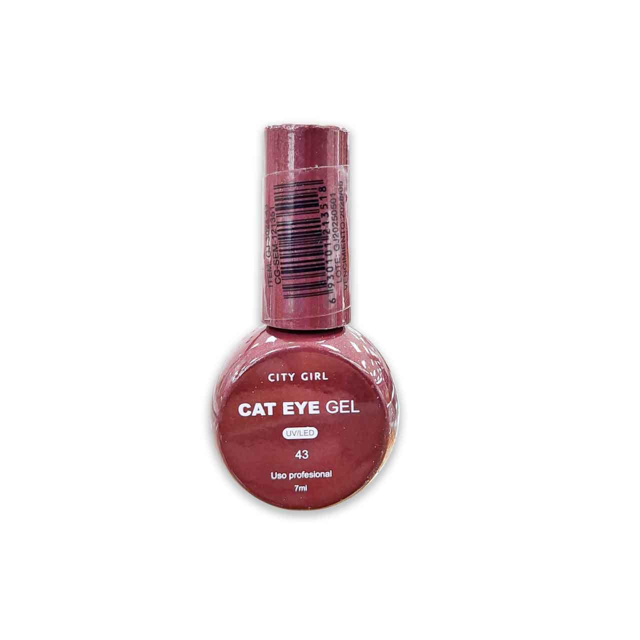 GJ-3024-43 ESMALTE OJO DE GATO #43 CITY GIRL 7ML - Image 1