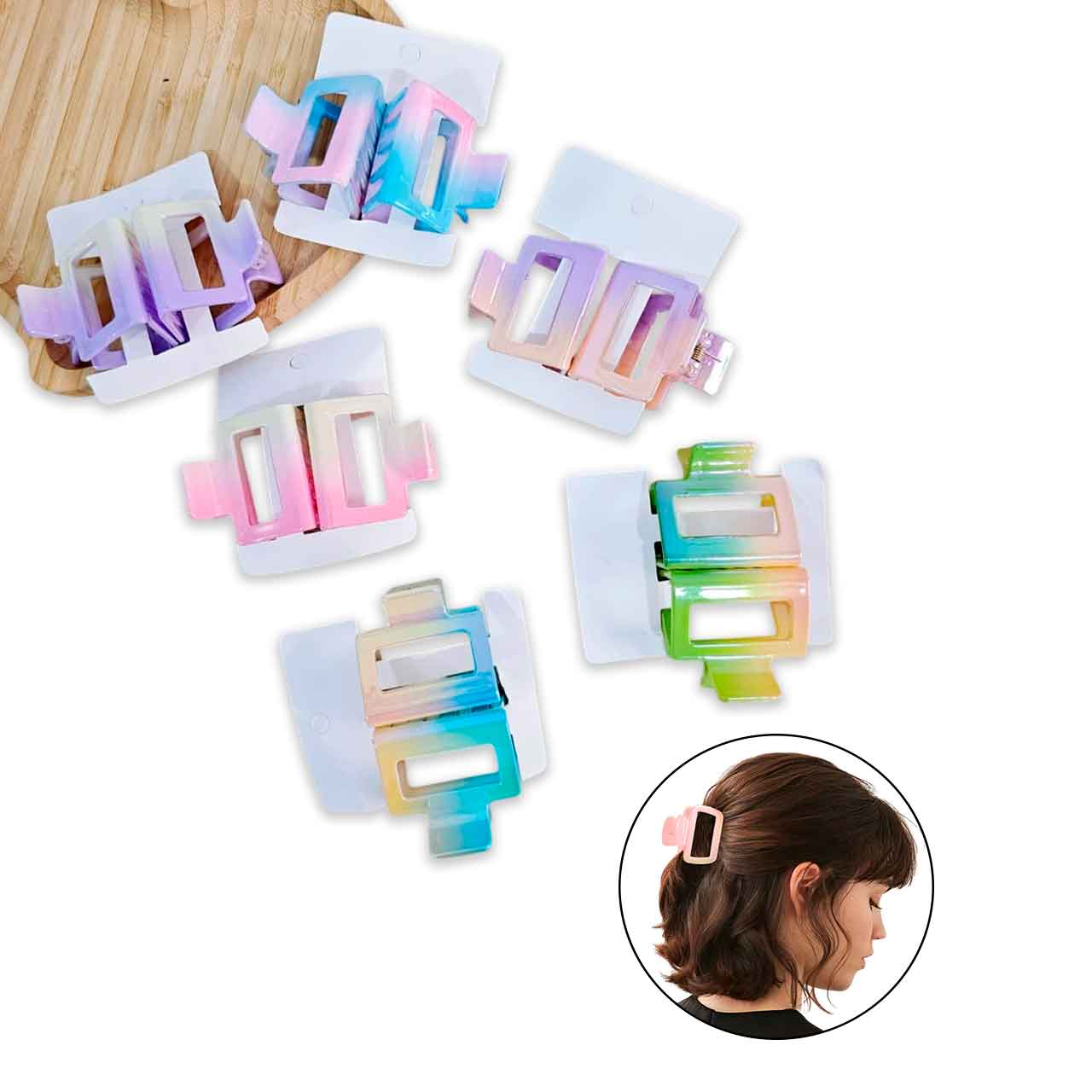 HN3253015 BROCHES TORNASOLADOS X2 PARA CABELLO - Image 1