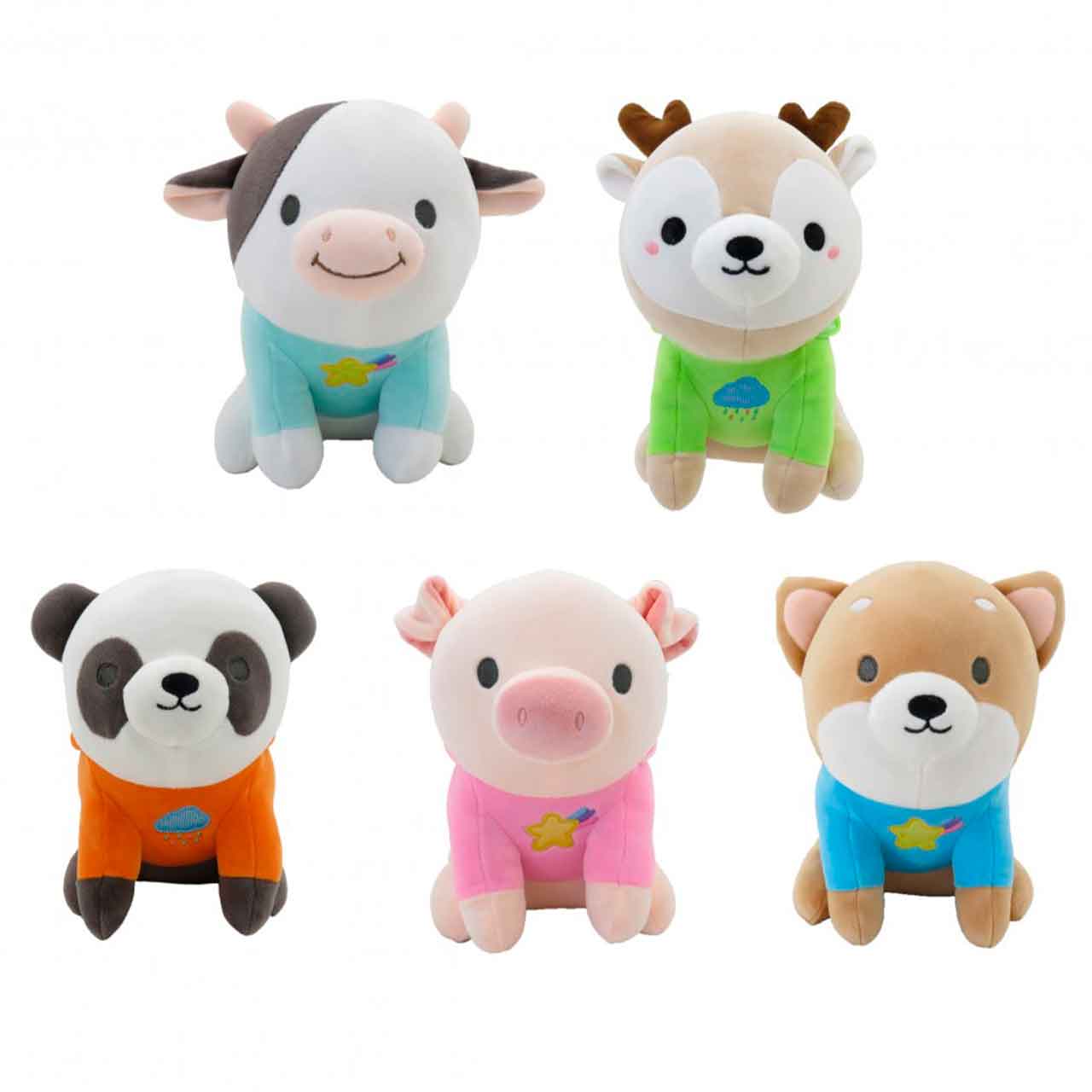 830730-9 PELUCHE DE ANIMALES CON ROPA 23CM APROX - Image 1