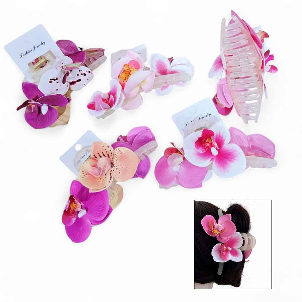 UT530159 BROCHE CON FLOR DE TELA 13CM - Image 1