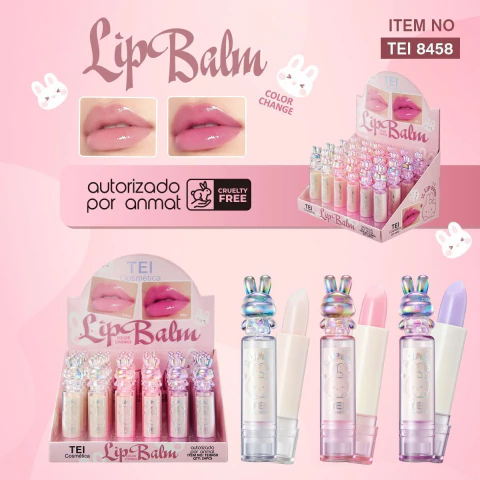 lip-balm-tei8458-1300-31e74f025e76c6506317625436618184-480-0 BÁLSAMO LABIAL MÁGICO TAPA CONEJO TEI - Image 1