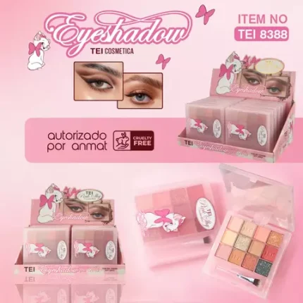 PALETA DE SOMBRAS 9 TONOS TEI