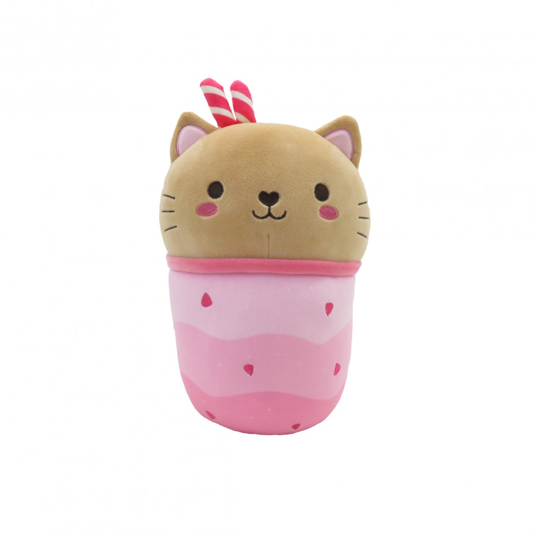 29_11222_68127S_MILKSHAKE PELUCHE DE GATO DISFRAZ CON SORBETE 25CM - Image 1