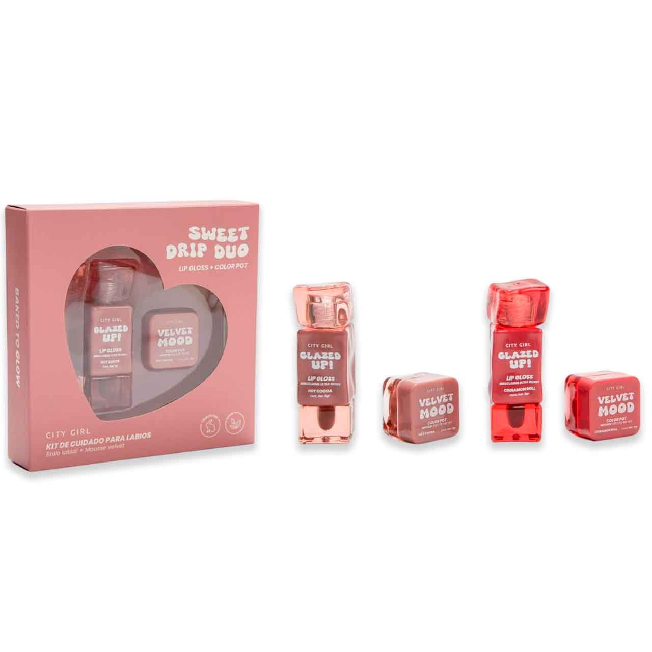 KIT DE CUIDADO PARA LABIOS DRIP DUO CITY GIRL