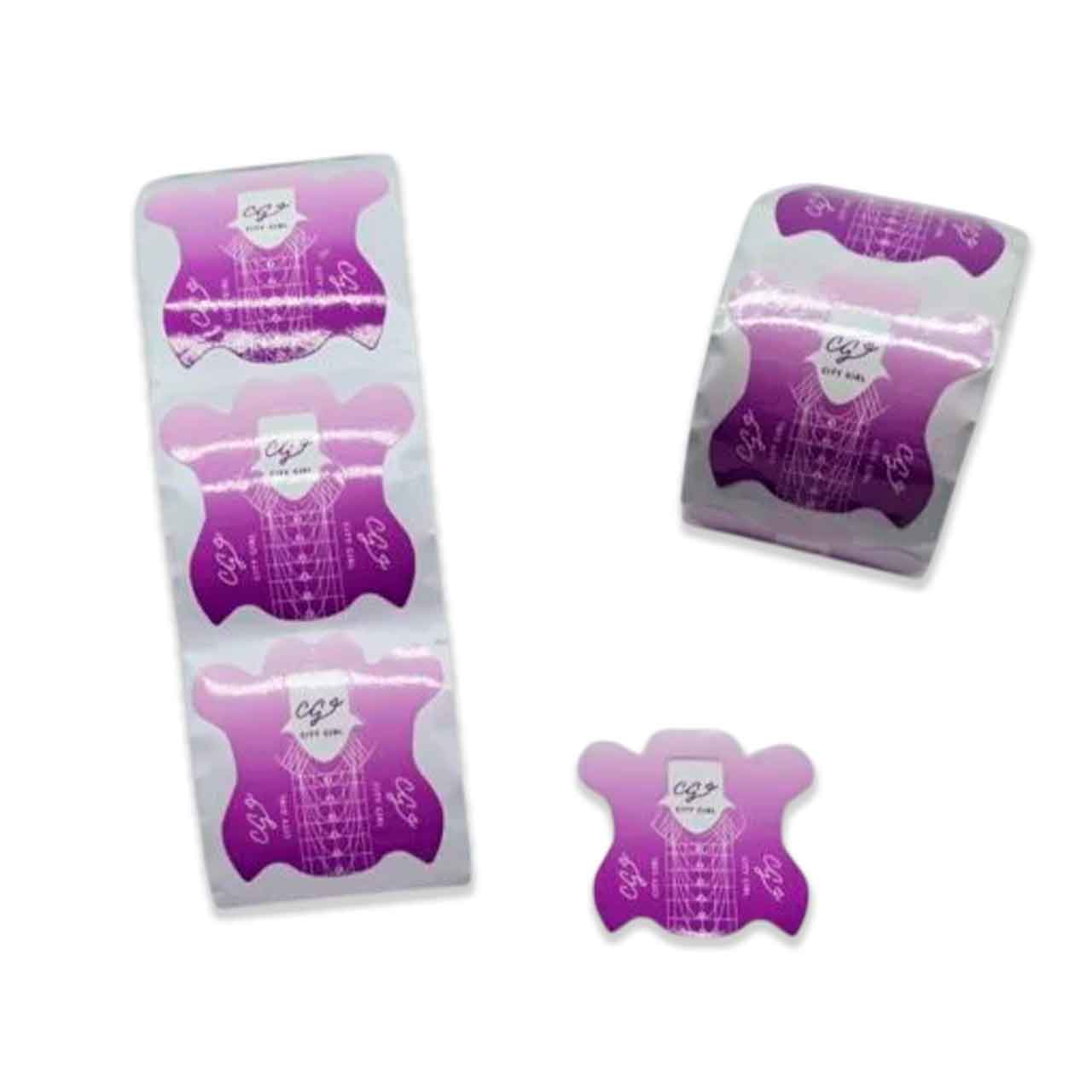 TJ3201 ROLLO DE MOLDES PARA UÑAS VIOLETA - Image 1