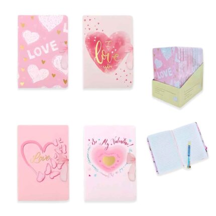 CUADERNO A5 TAPA DURA CON ELÁSTICO LOVE