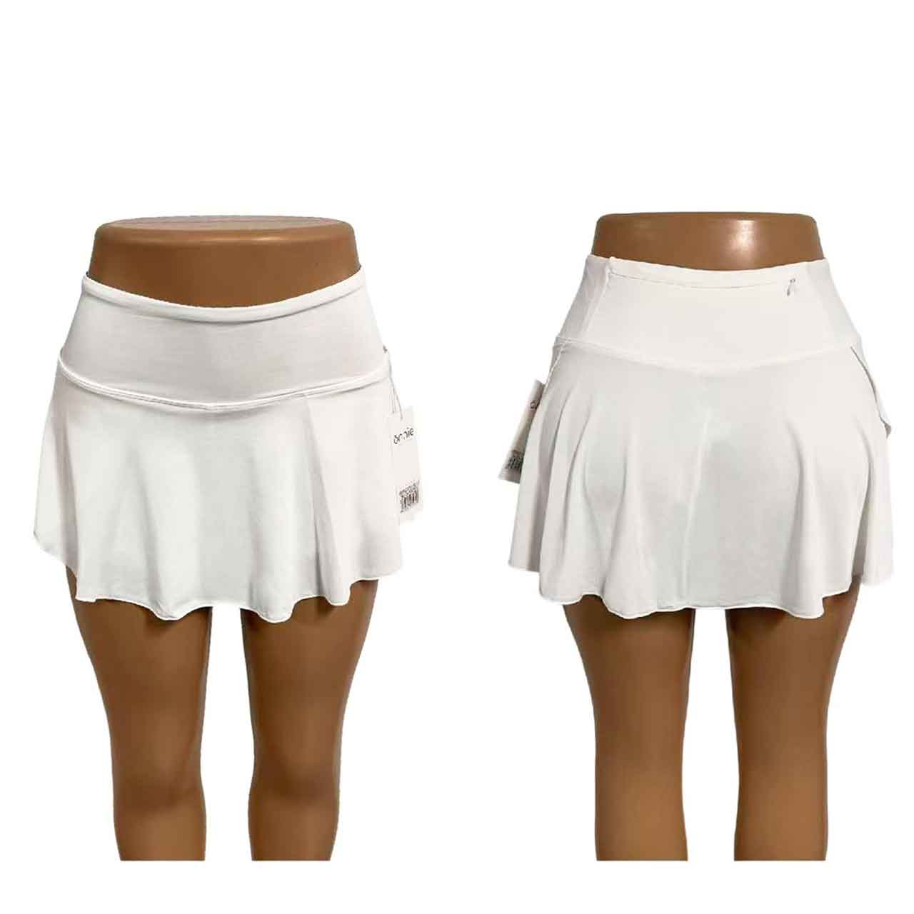 32159-132-3 POLLERA DEPORTIVA LISA BLANCA - Image 1