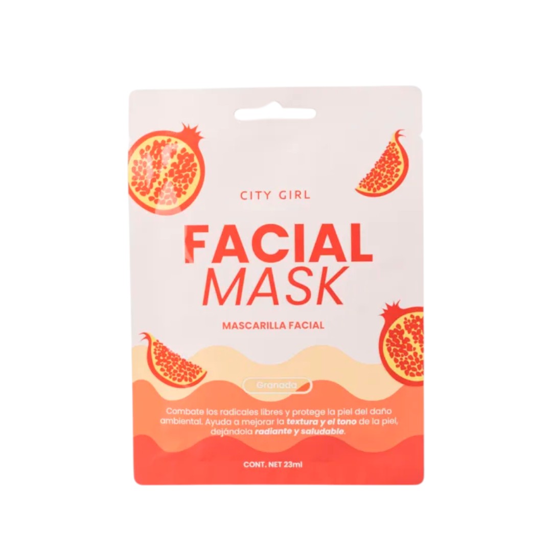 MSK-502091-2 MASCARILLA FACIAL DE GRANADA CITY GIRL - Image 1