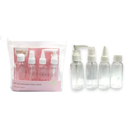 SET X4 ENVASES PARA VIAJE