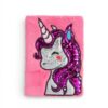CUADERNO CON PELUCHE UNICORNIO 21x15CM