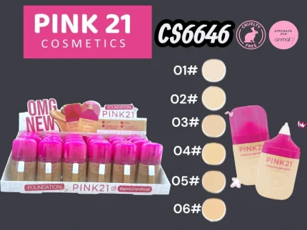 BASE LÍQUIDA TAPA FUCSIA PINK 21