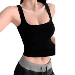 TOP DEPORTIVO LISO NEGRO