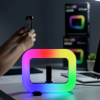 ARO DE LUZ CUADRADO RGB PARA CELULAR PORTÁTIL - Image 3