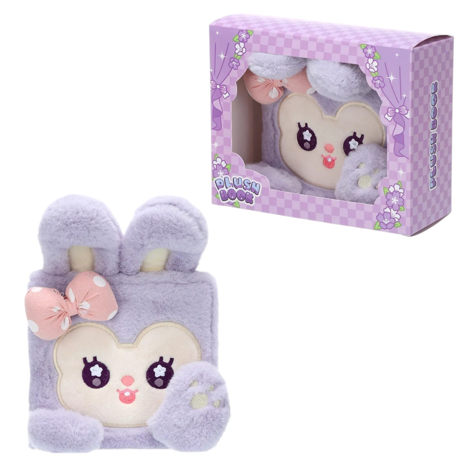 BB-56106 CUADERNO CON PELUCHE EN CAJA LILA - Image 1