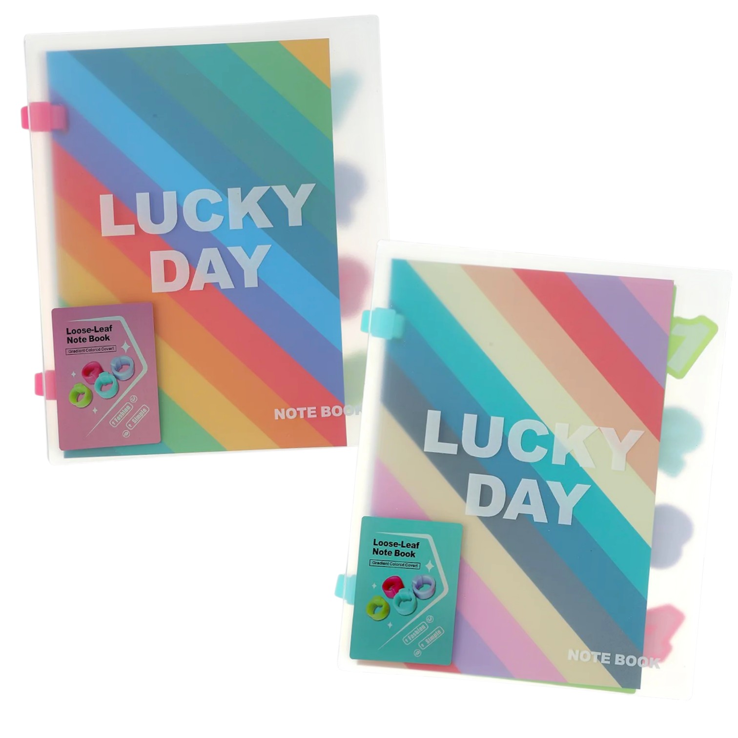 BB20398 CUADERNO RAYAS DE COLORES CON SEPARADORES - Image 1
