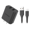 CARGADOR CON CABLE MICRO USB NEGRO NOVERA - Image 2