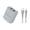 CARGADOR ENTRADA TIPO C 12W GRIS NOVERA