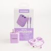 CARGADOR ENTRADA LIGHTNING 12W VIOLETA NOVERA - Image 2
