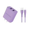 CARGADOR ENTRADA LIGHTNING 12W VIOLETA NOVERA