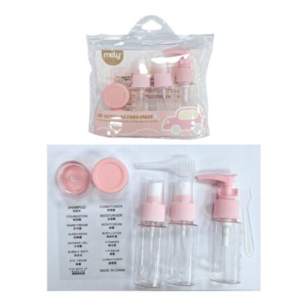 SET DE 7 ENVASES PARA VIAJE