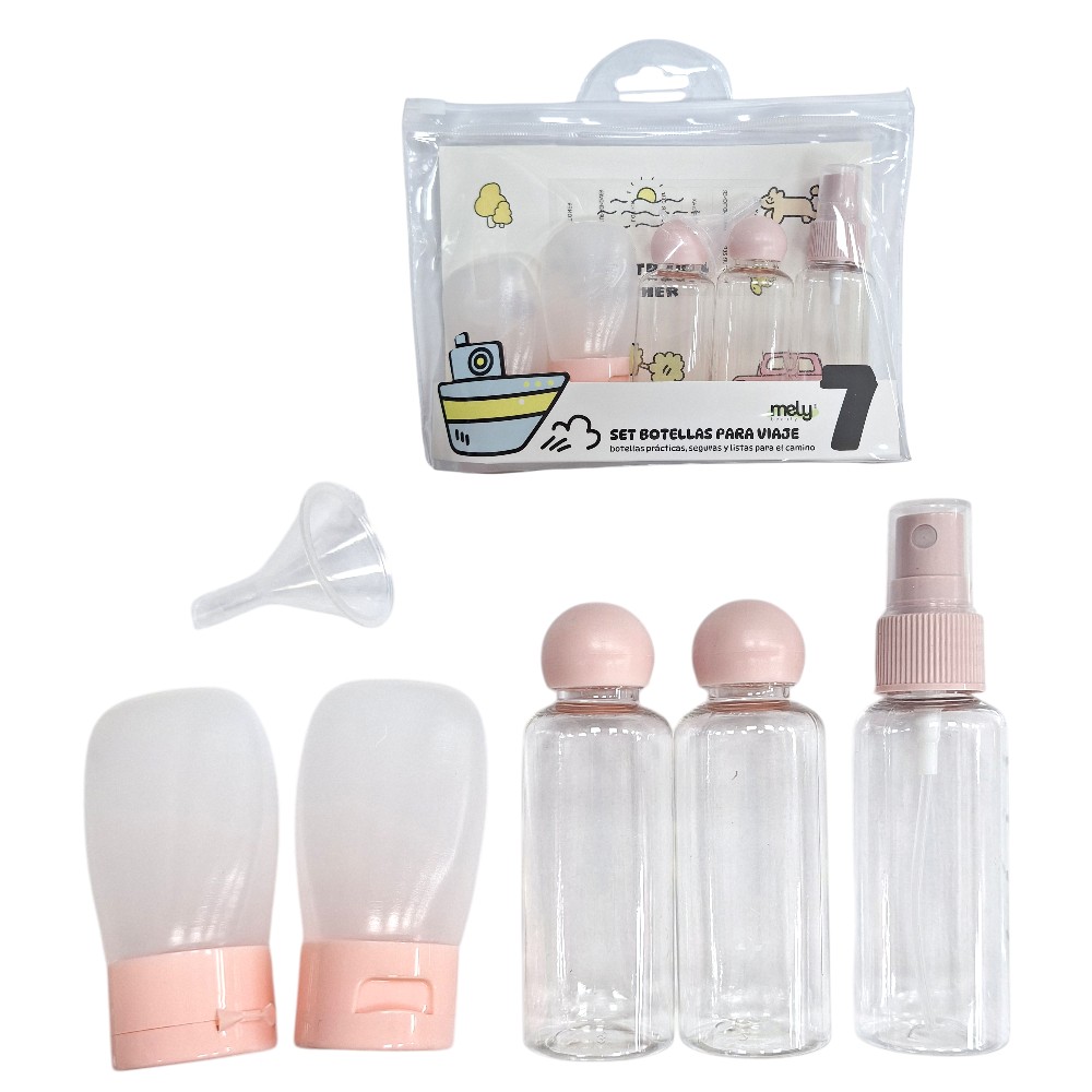 MYB3-0020 (2) SET DE 7 BOTELLAS PARA VIAJE - Image 1