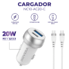 CARGADOR PARA AUTO CON CABLE USB-C NEGRO NOVERA - Image 3