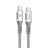 CABLE TRENZADO USB-C - USB-C GRIS NOVERA
