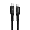 CABLE TRENZADO USB-C - USB-C NEGRO NOVERA