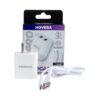 CARGADOR CON CABLE MICRO USB BLANCO NOVERA