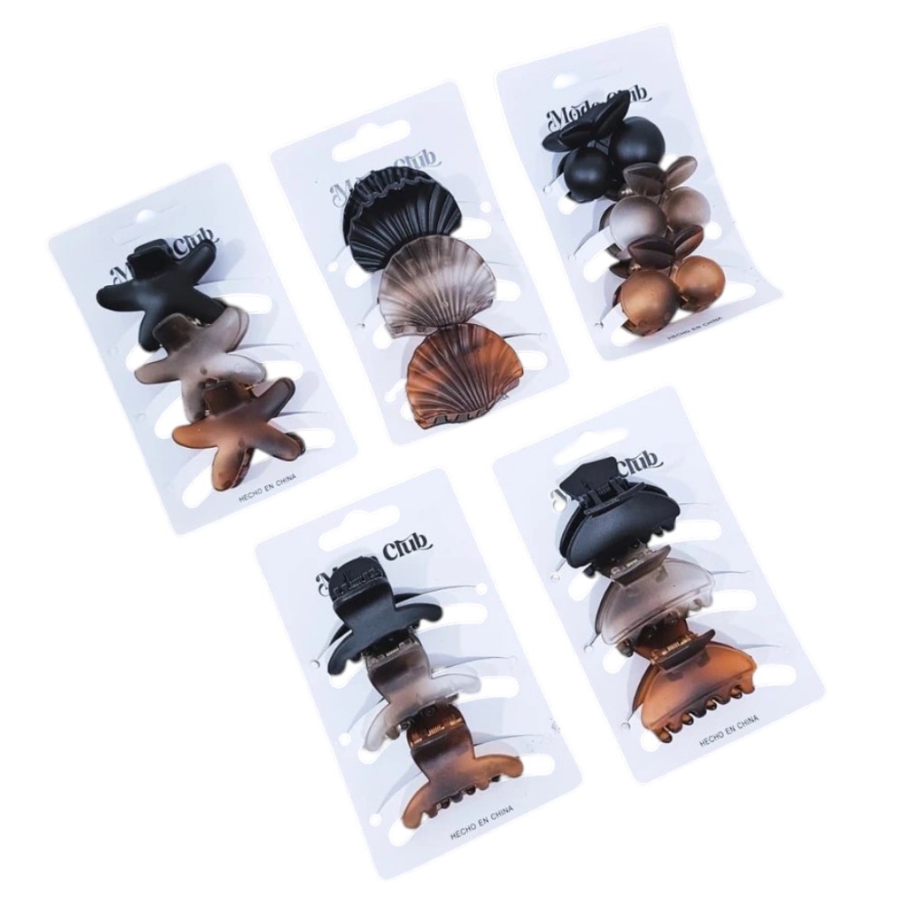 UT536104 SET DE 3 BROCHES VARIAS FORMAS - Image 1