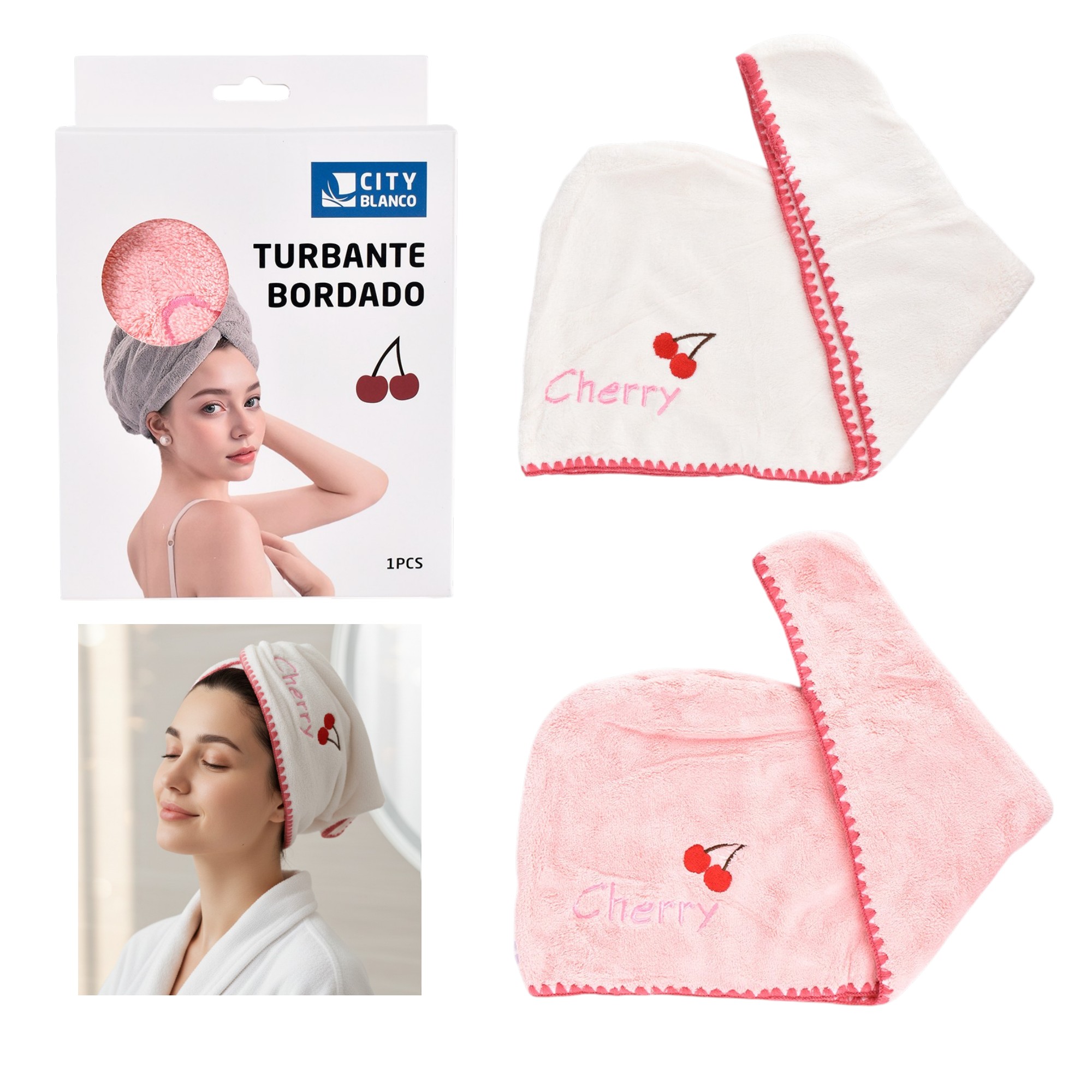 DY-250701 TURBANTE BORDADO CHERRY - Image 1