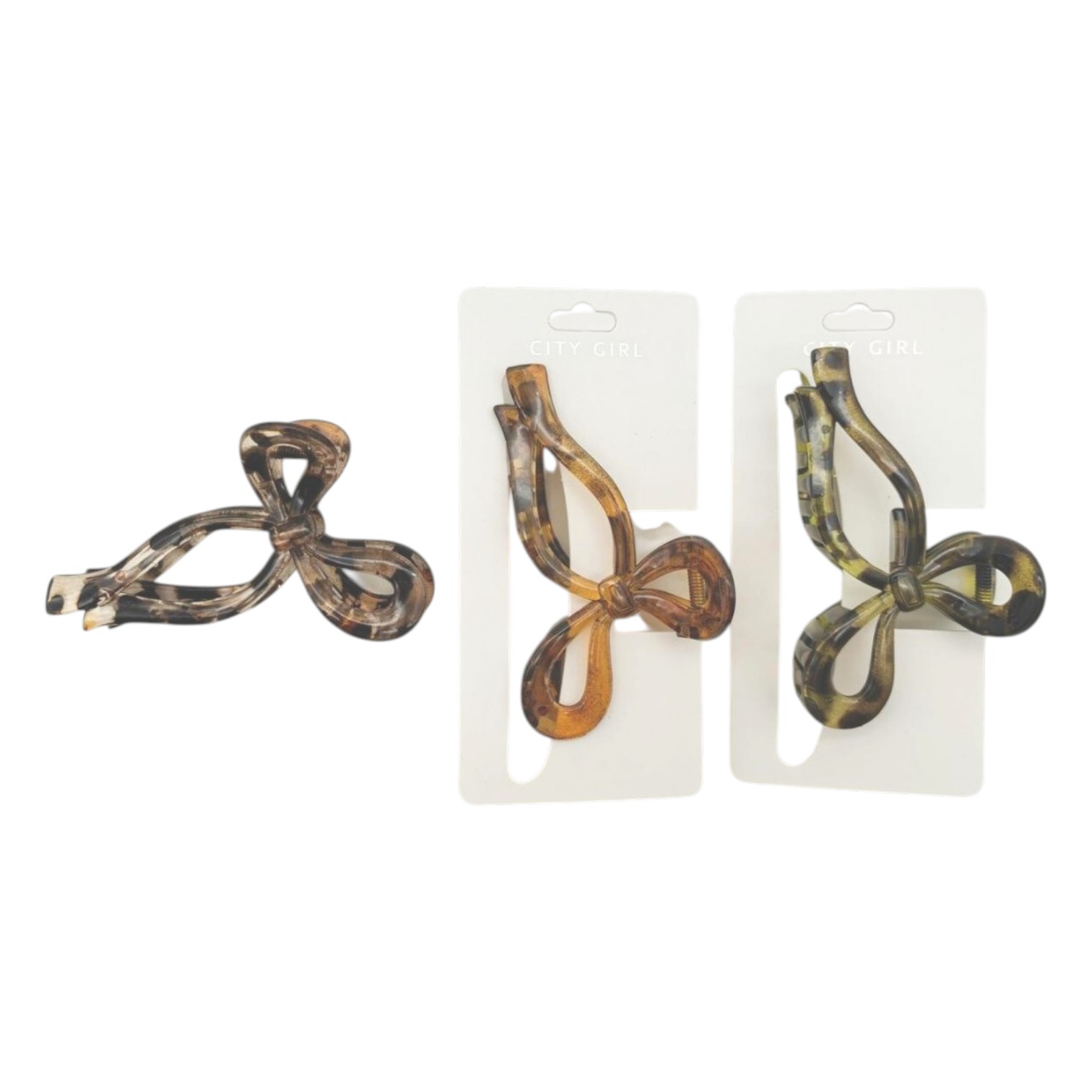 B-3621-9 BROCHE DE PELO LAZO ANIMAL PRINT - Image 1