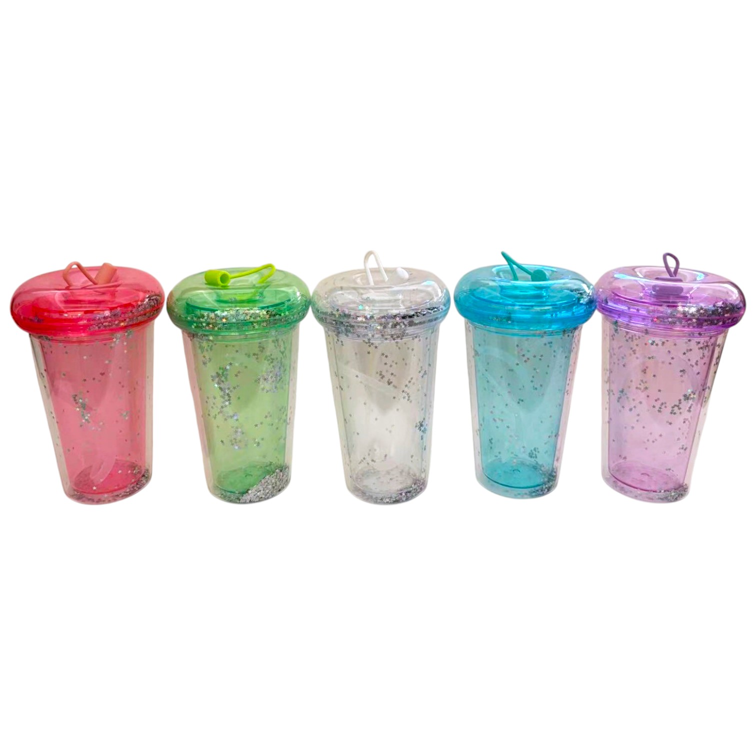 ER126 VASO CON GLITTER TAPA DE DONNA - Image 1